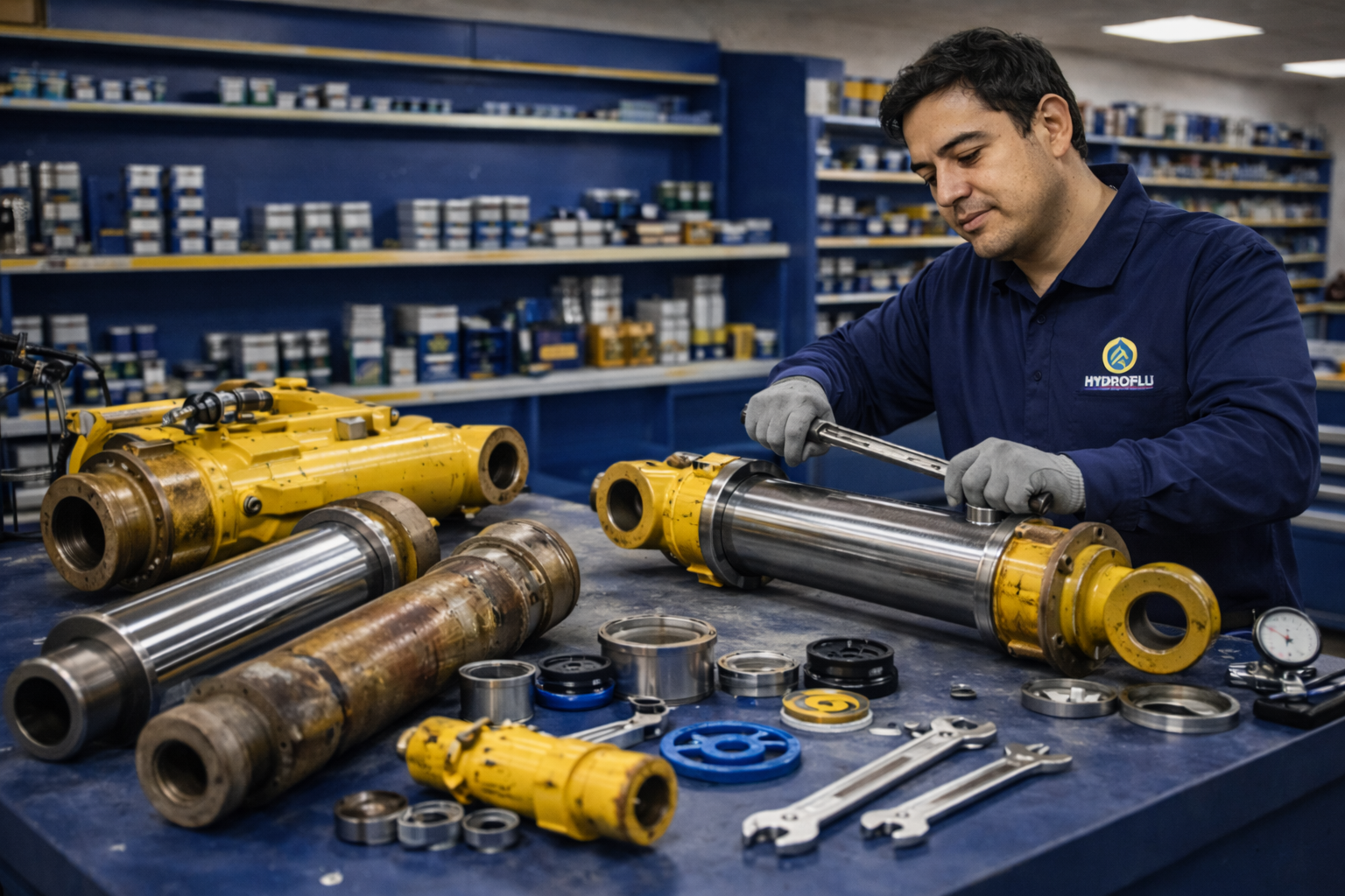 Técnico en taller industrial hidráulico